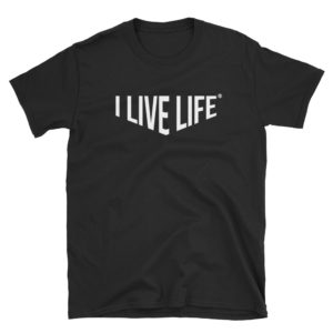 I Live Life Barbell Gym T shirt